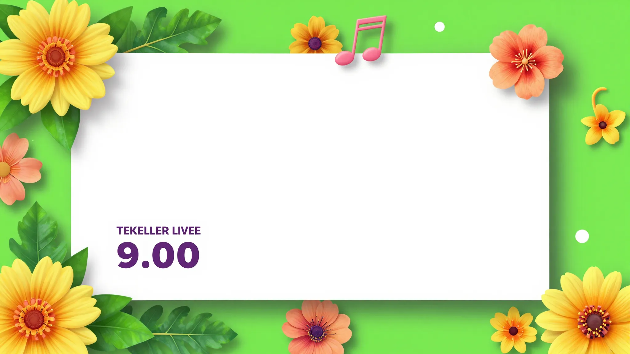 Bright summer festival poster template with blank spaces for...