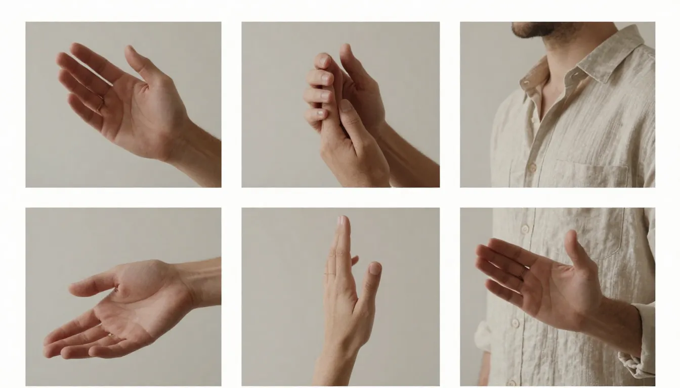 Social media grid aesthetic, mix of minimalist interior, clo...