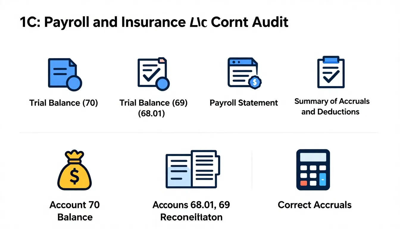 A visual representation of auditing payroll and insurance co...