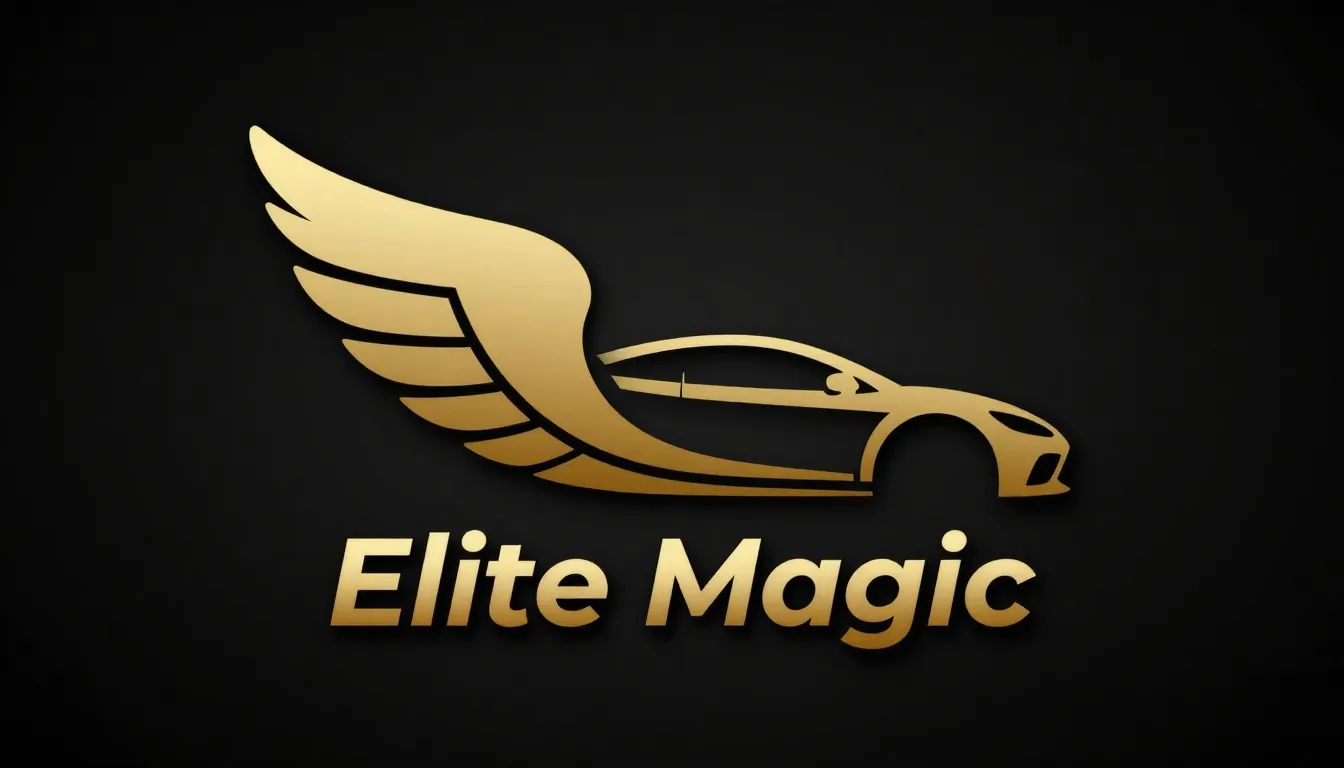 Luxury logo design for 'Elite Magic', minimalist style, a st...