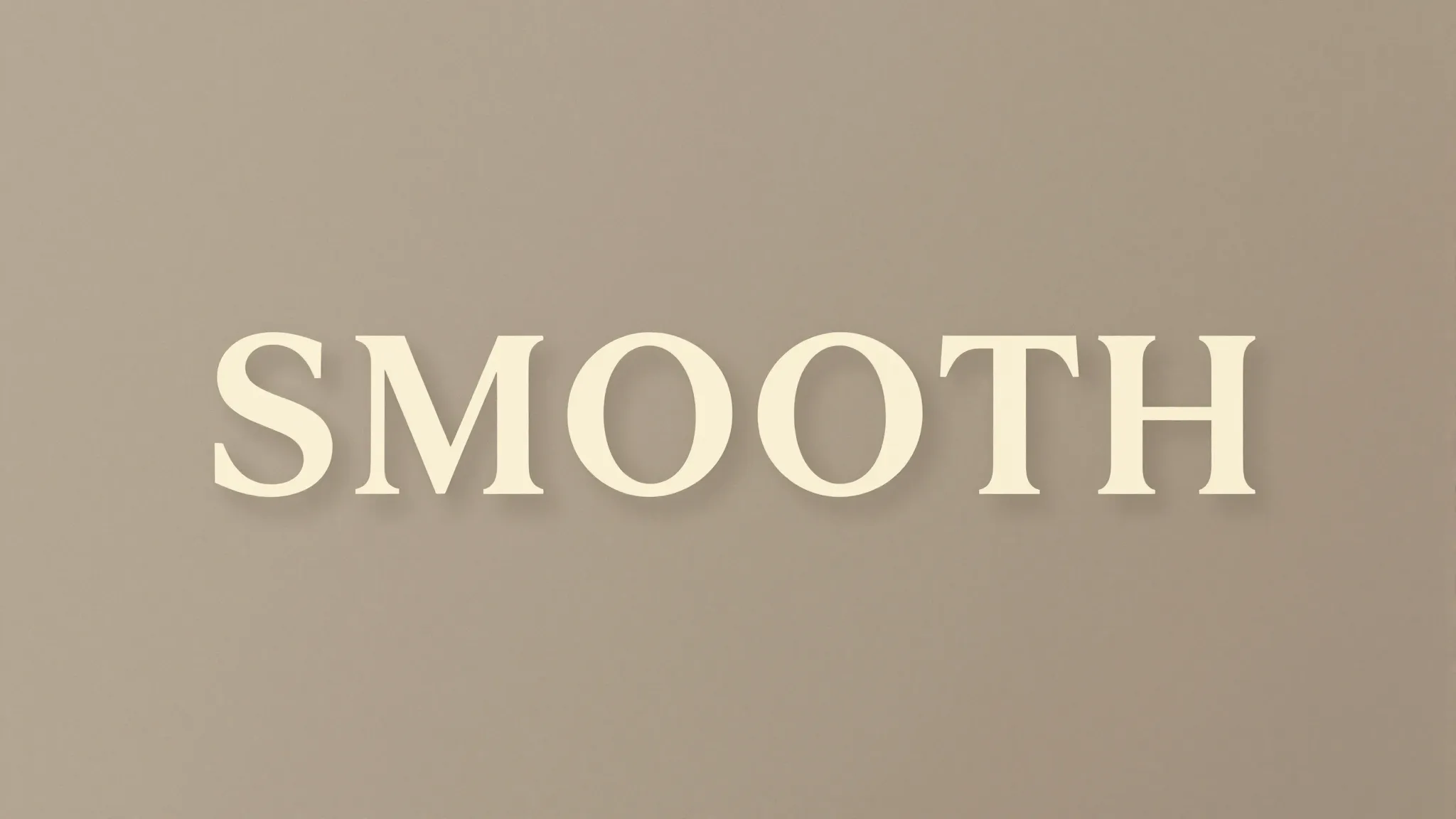 Modern logo design for a coffee brand named 'SMOOTH', minima...