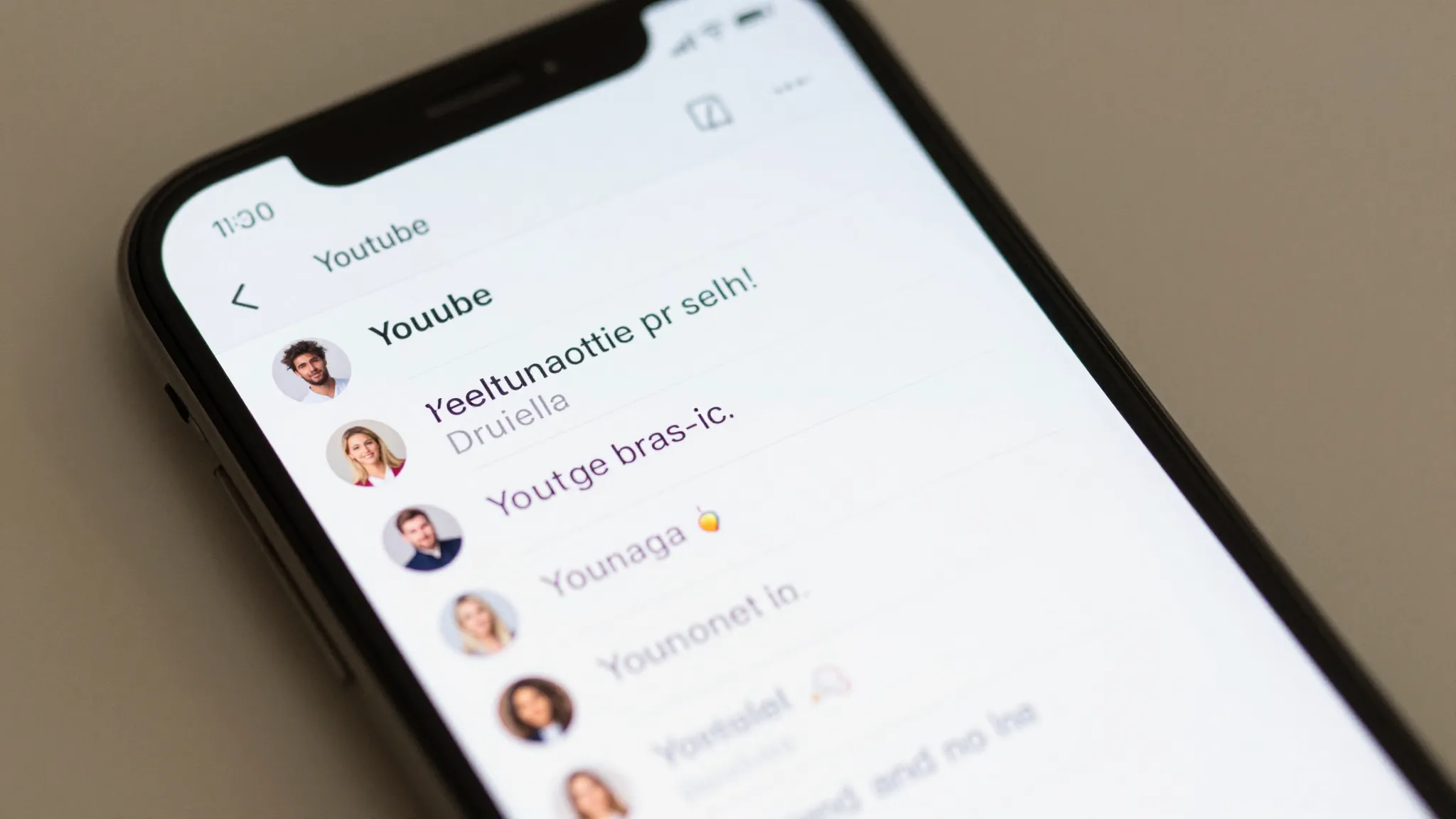 A smartphone screen showing a YouTube comment section with m...