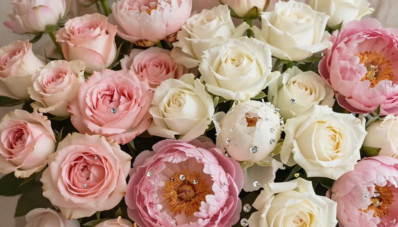 Elegant VK cover for a woman. The background features lush b...