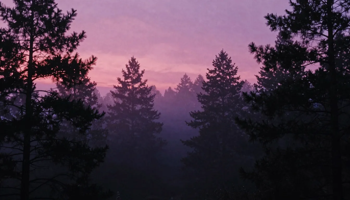 Atmospheric blackgaze aesthetic, ethereal pink and purple su...