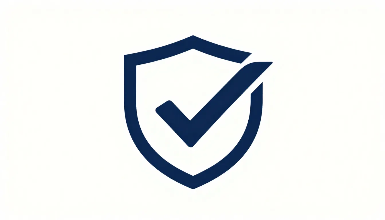 Minimalist logo design for an insurance brand, a stylized sh...