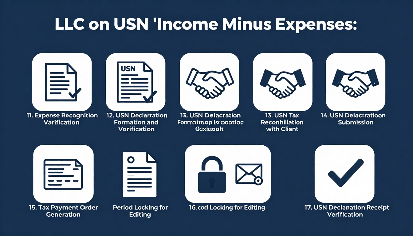 A visual representation of the final seven steps of an outso...