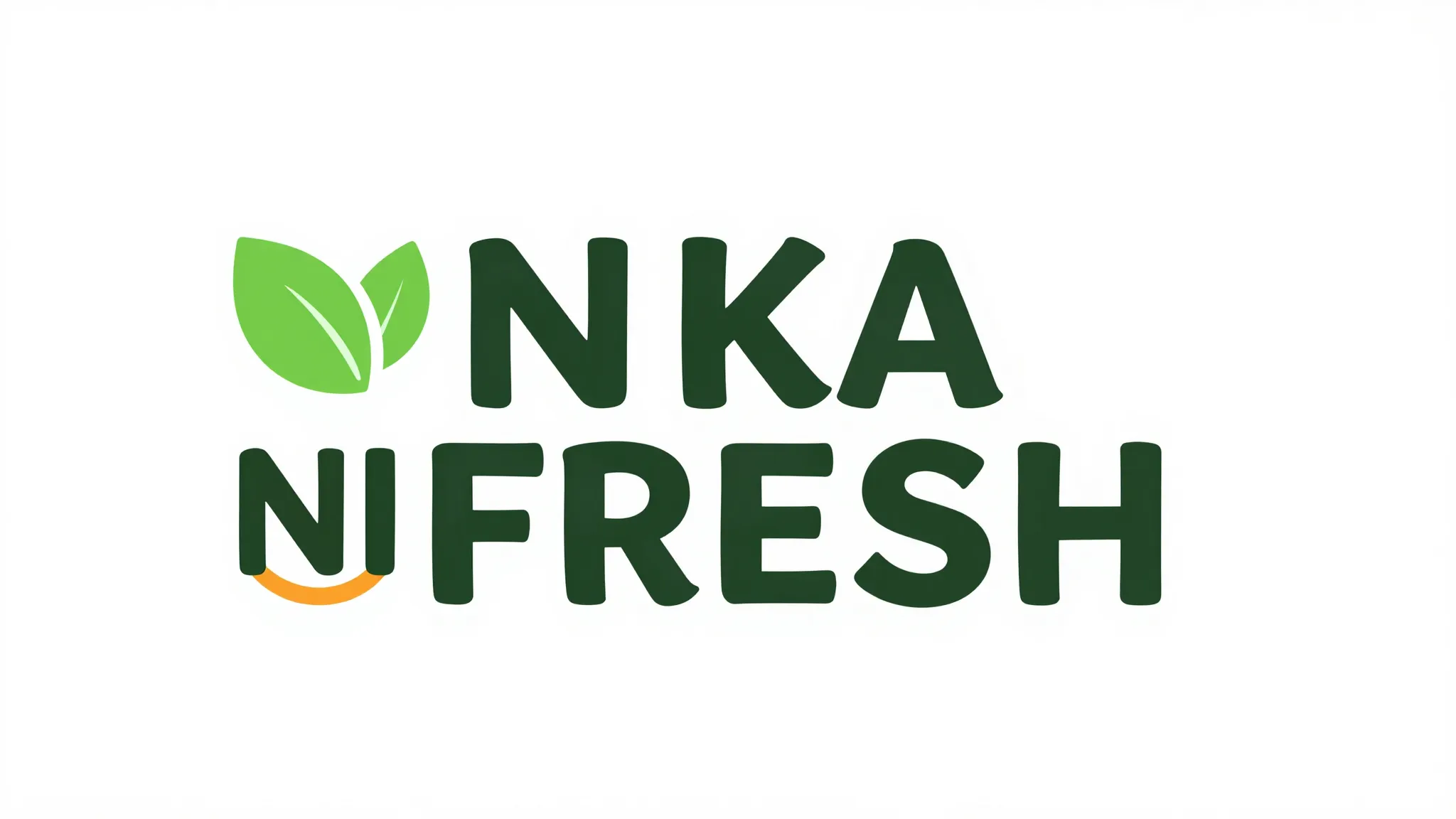 Minimalist vector logo for a wholesale food company, text 'N...