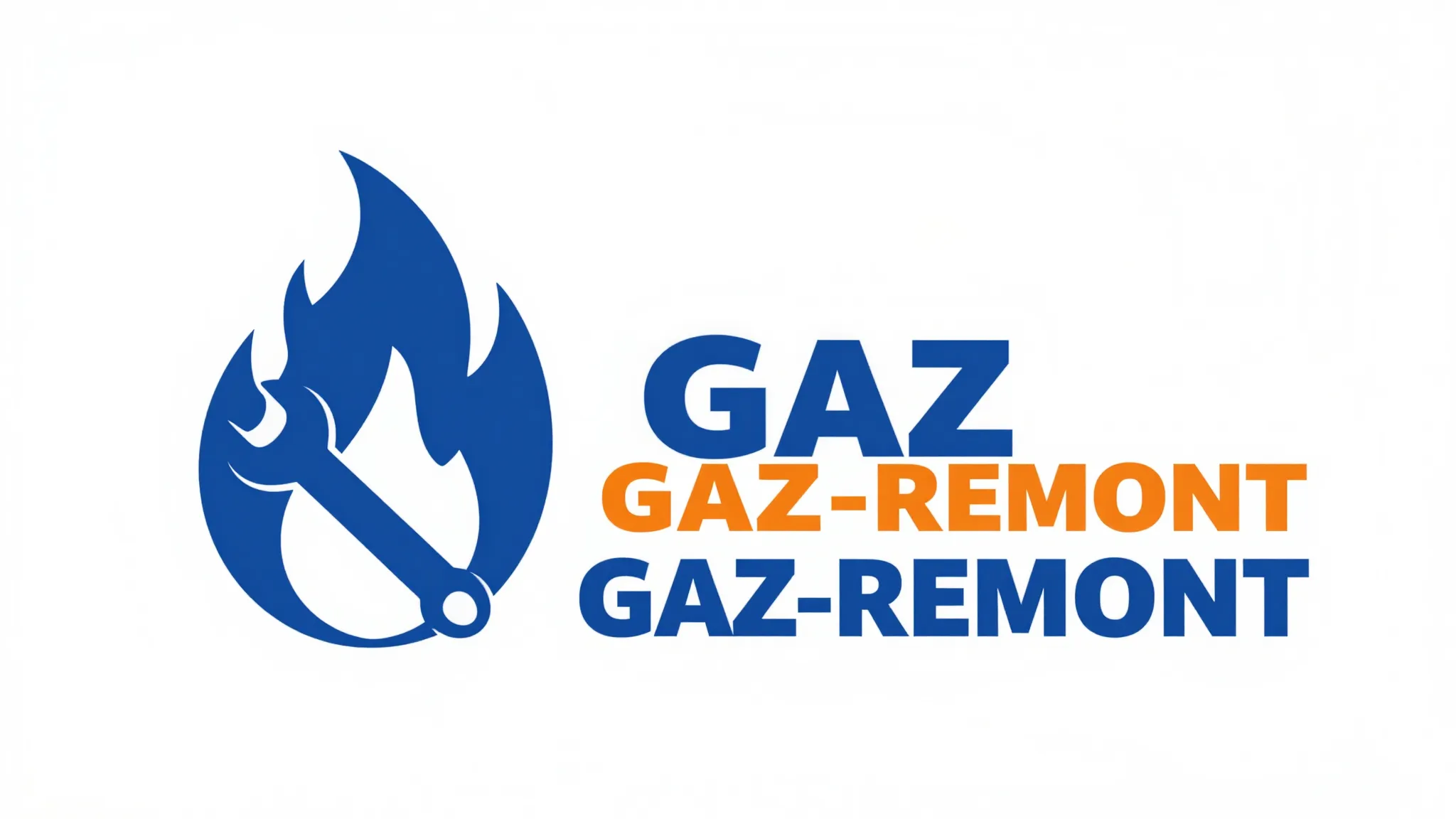 Minimalist professional logo for a gas repair service named ...