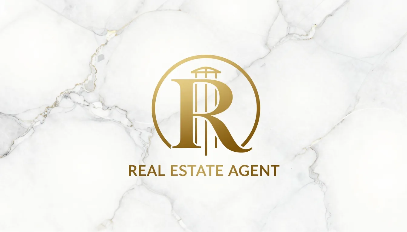 Professional logo for a real estate agent, stylish monogram ...