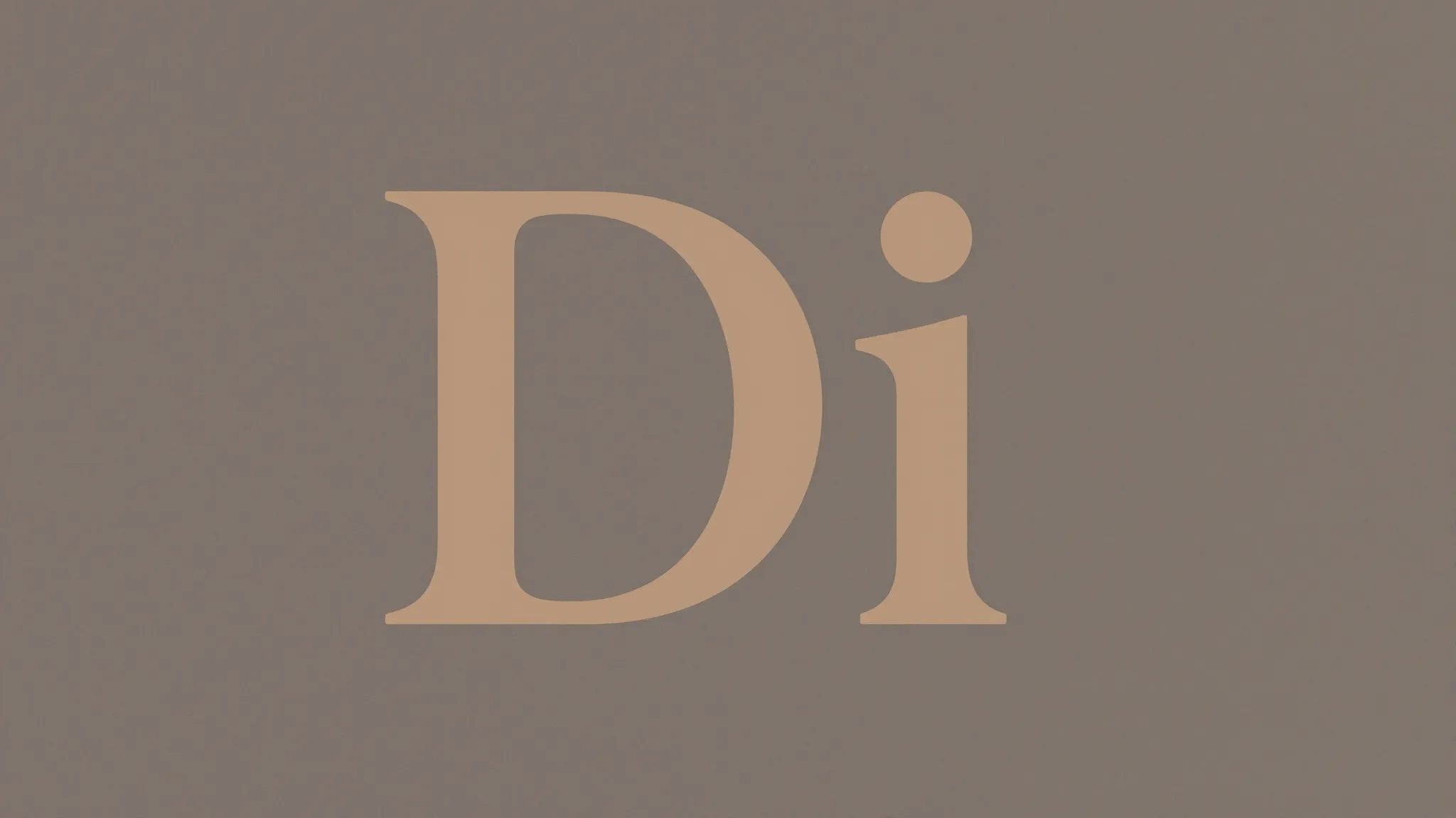 Modern luxury logo 'Di' for leather brand. Fluid typography ...