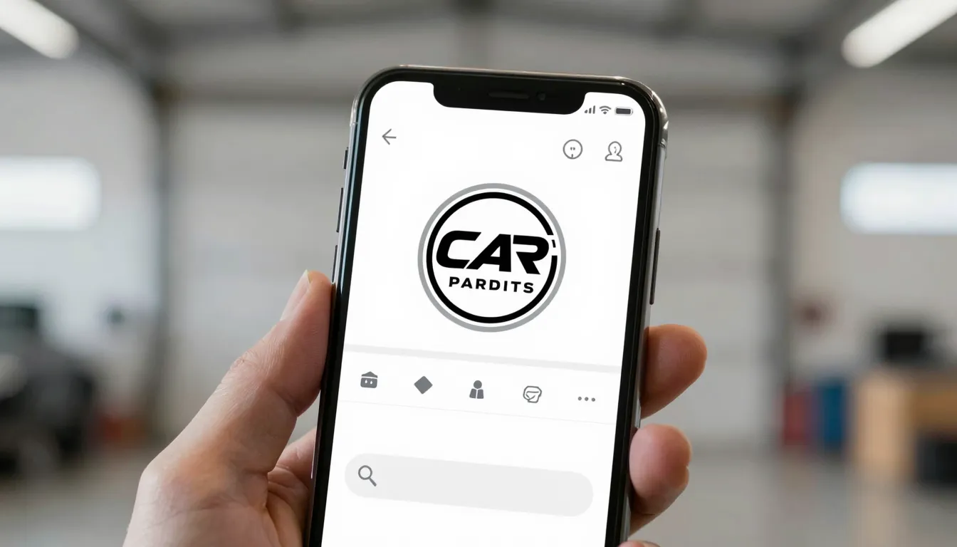 A professional smartphone screen showing a chat window with ...