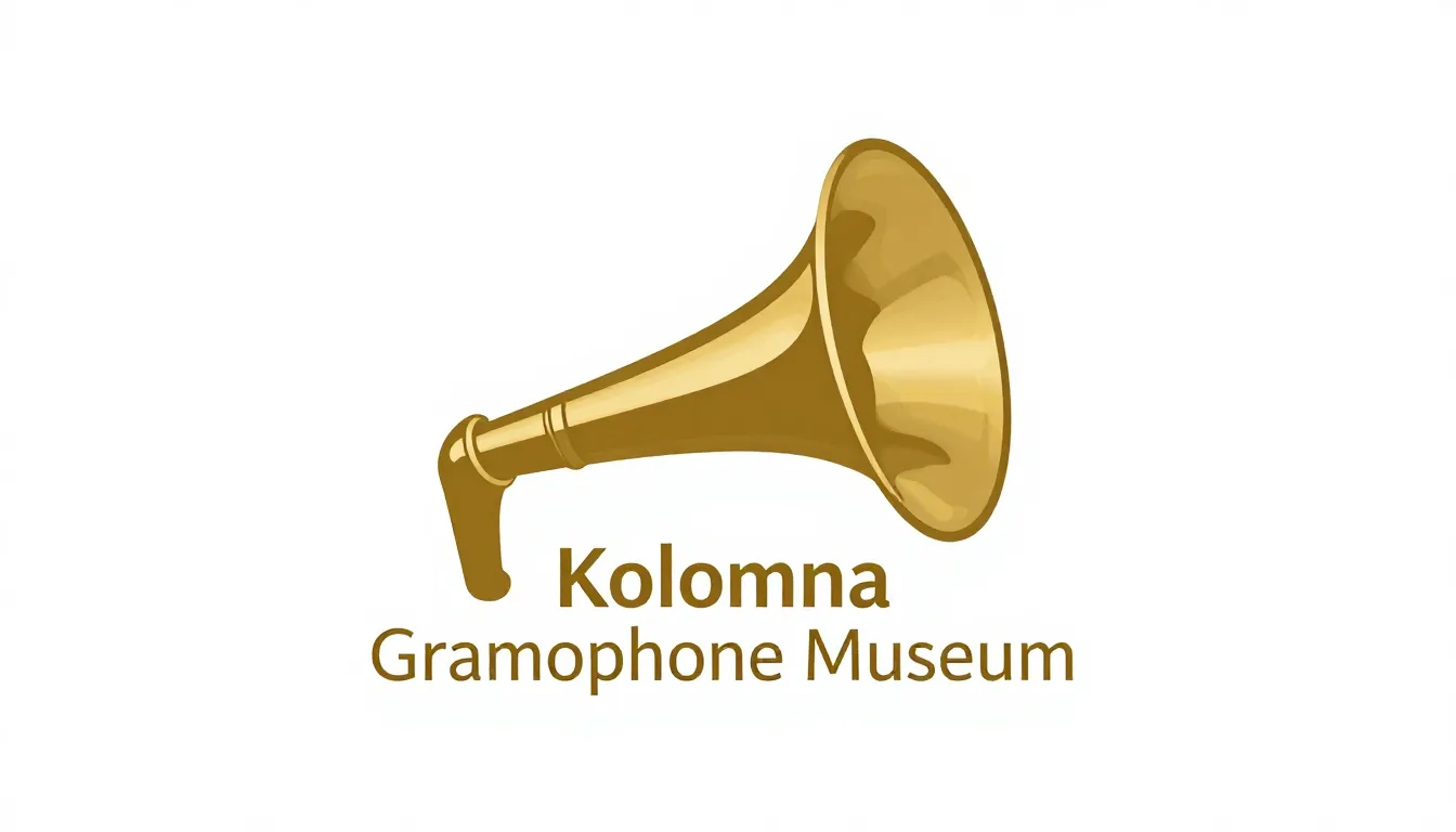 Minimalist vector logo design for 'Kolomna Gramophone Museum...