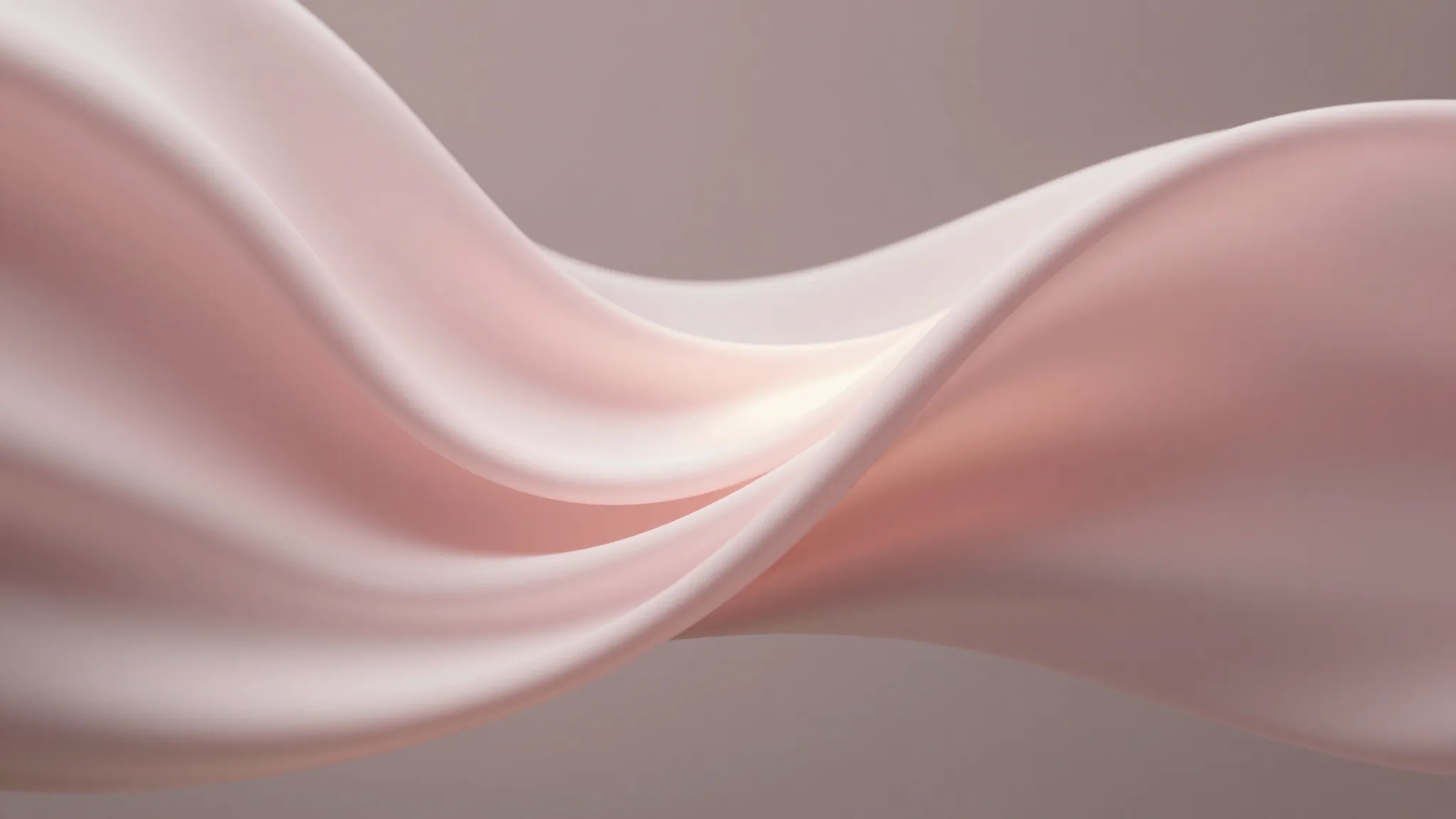 Abstract artistic composition with soft pink silk waves and ...