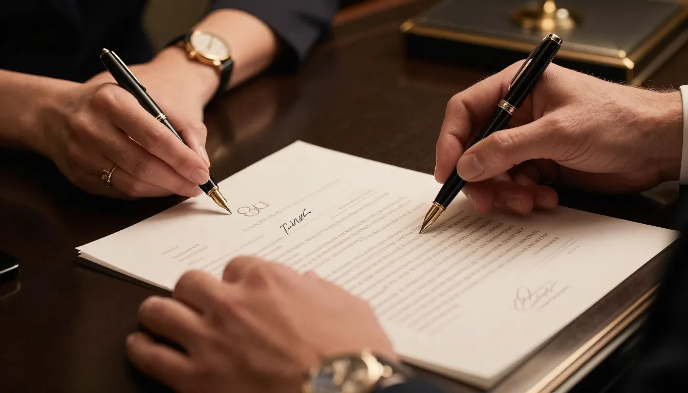 Close up of a man's hand with an expensive watch holding a s...