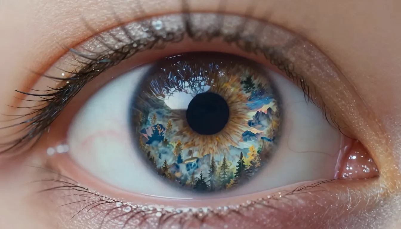 Extreme macro photography of a human eye where the iris cont...