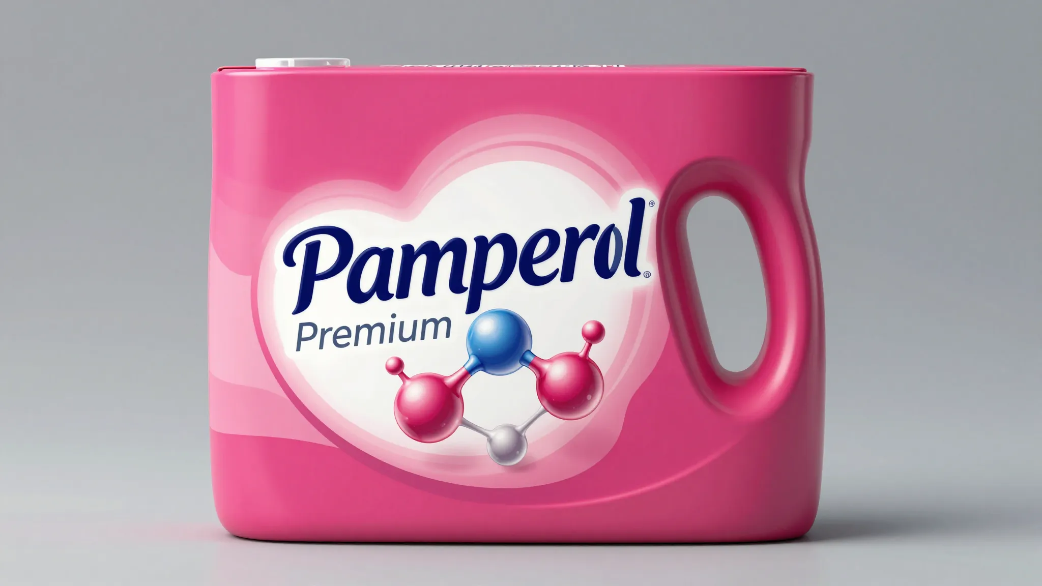 Premium laundry detergent box design for 'Pamperol'. Top and...