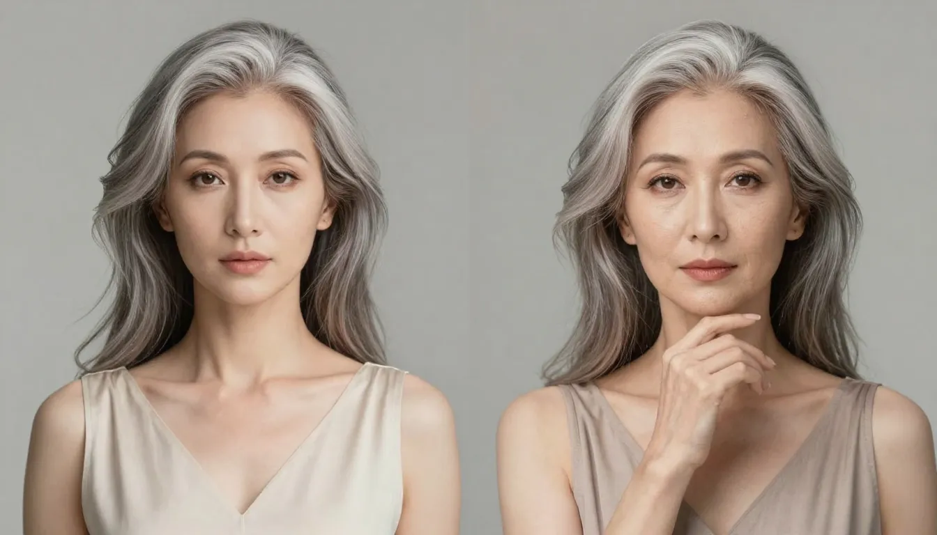 A beautiful young fashion model transforming into a graceful...