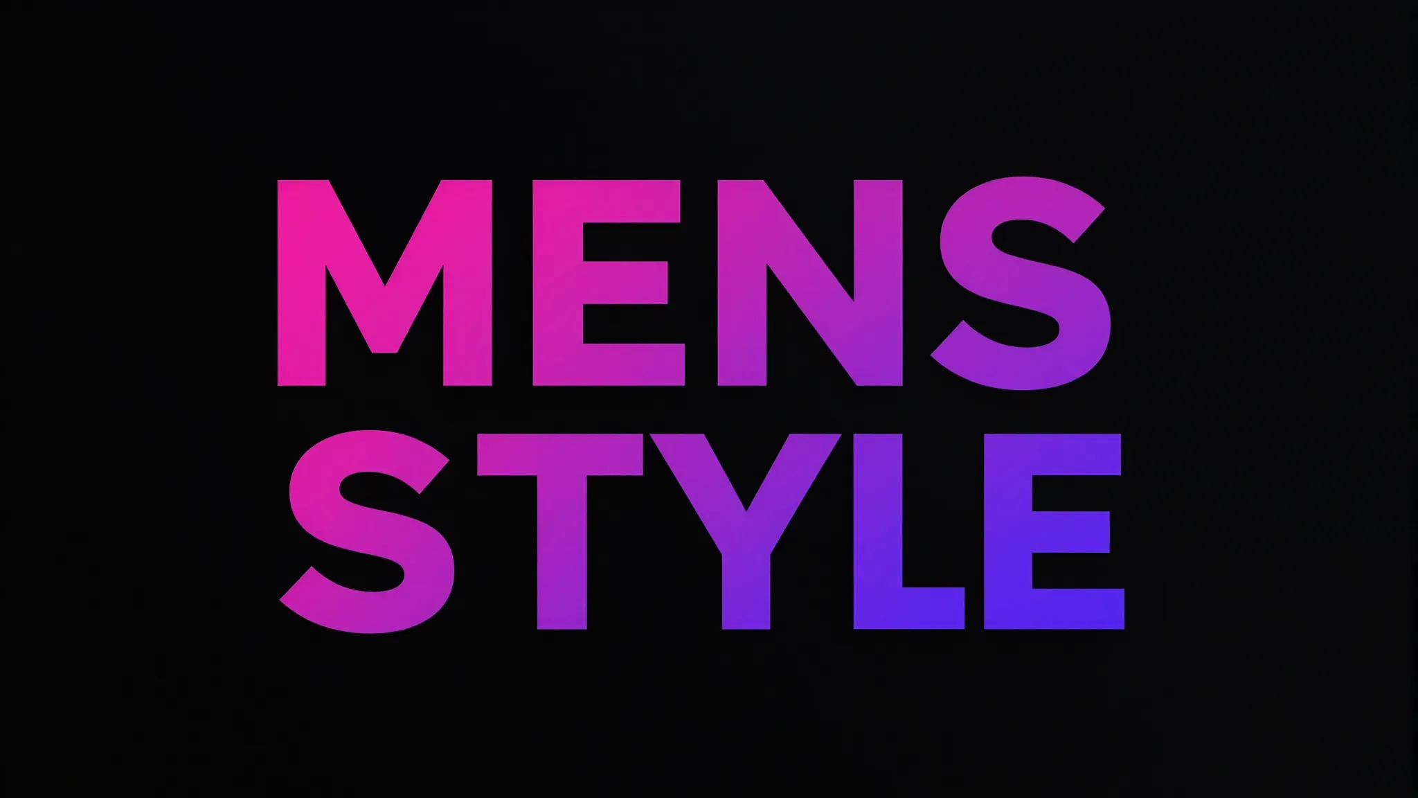 Minimalist luxury logo for a brand named 'MENS STYLE'. Bold ...