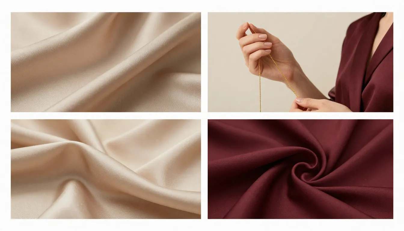 A high-end moodboard for a female brand, colors beige, choco...