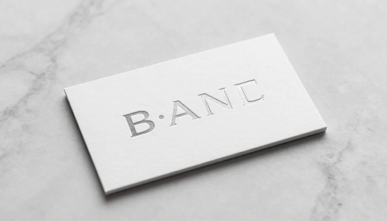 Business card mockup on a marble surface, luxury aesthetic, ...