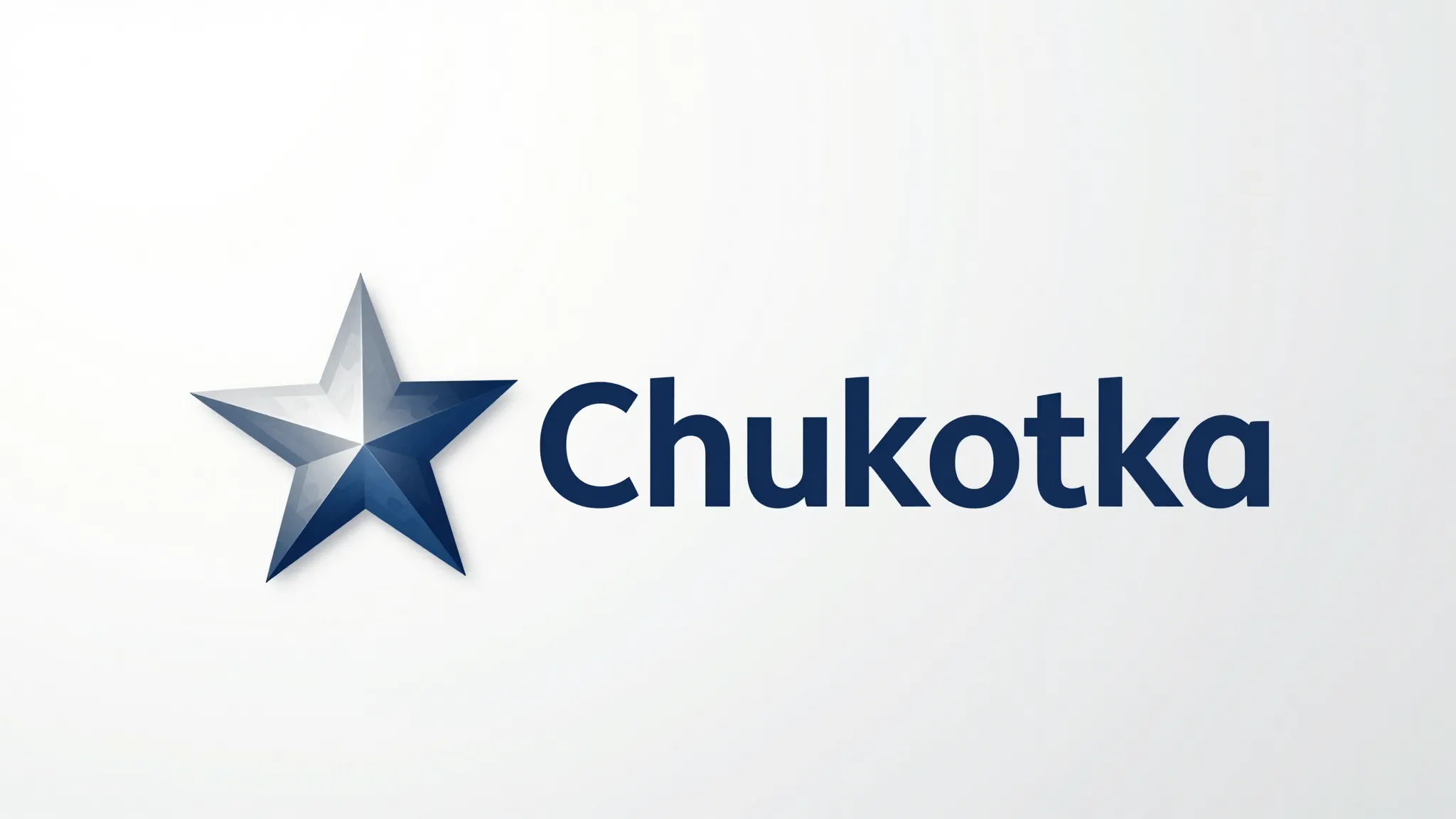 Modern minimalist logo for 'Chukotka', incorporating a styli...