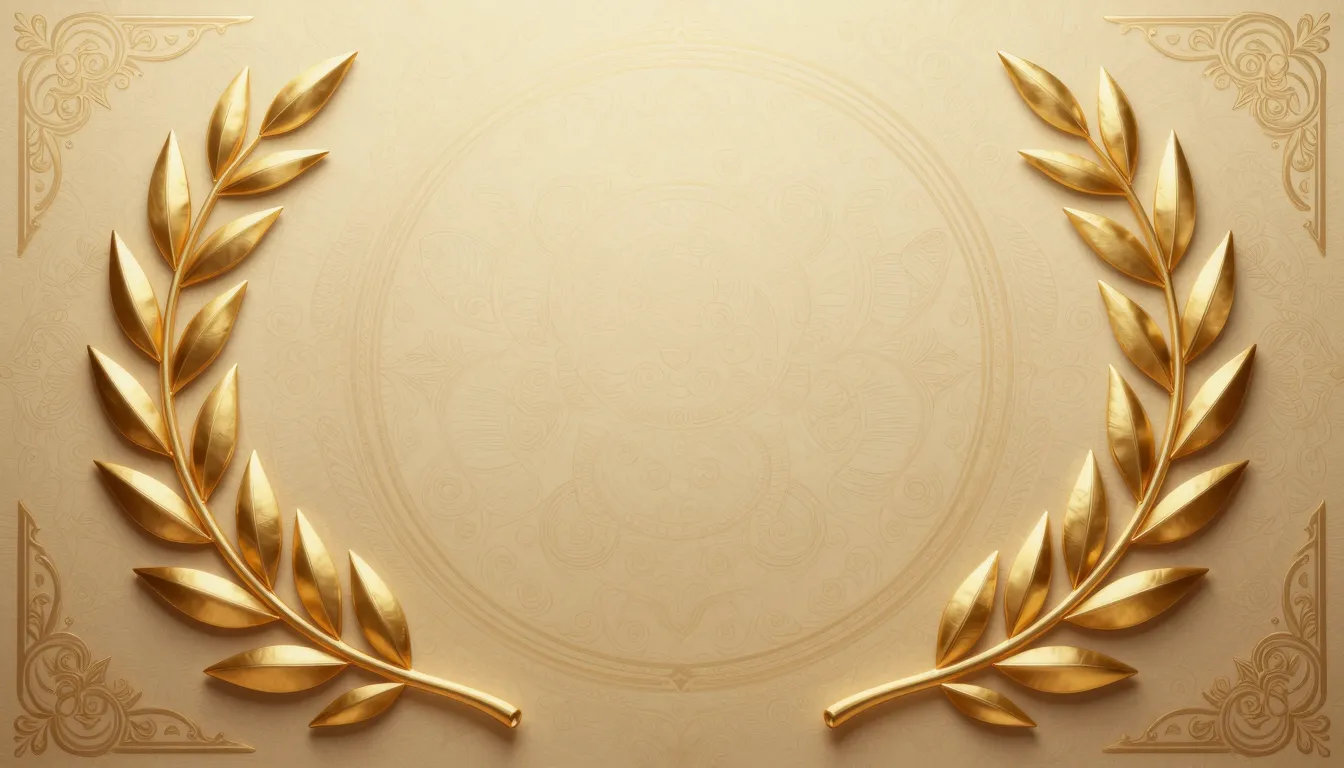 A high-quality, elegant honorary award background with golde...