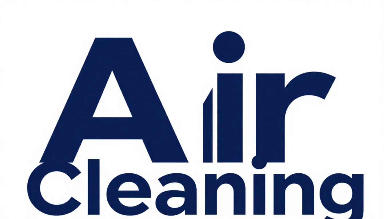 Bold typographic logo for 'Air Cleaning'. The letter A is st...