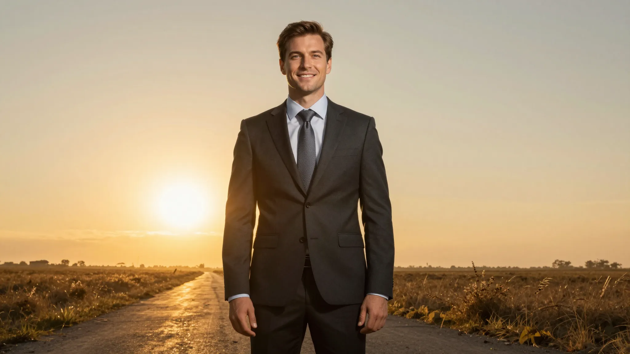 A professional and inspiring scene showing a path leading to...