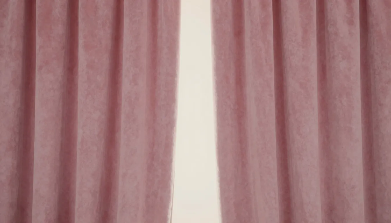 Abstract surreal art depicting two large, soft pink velvet c...