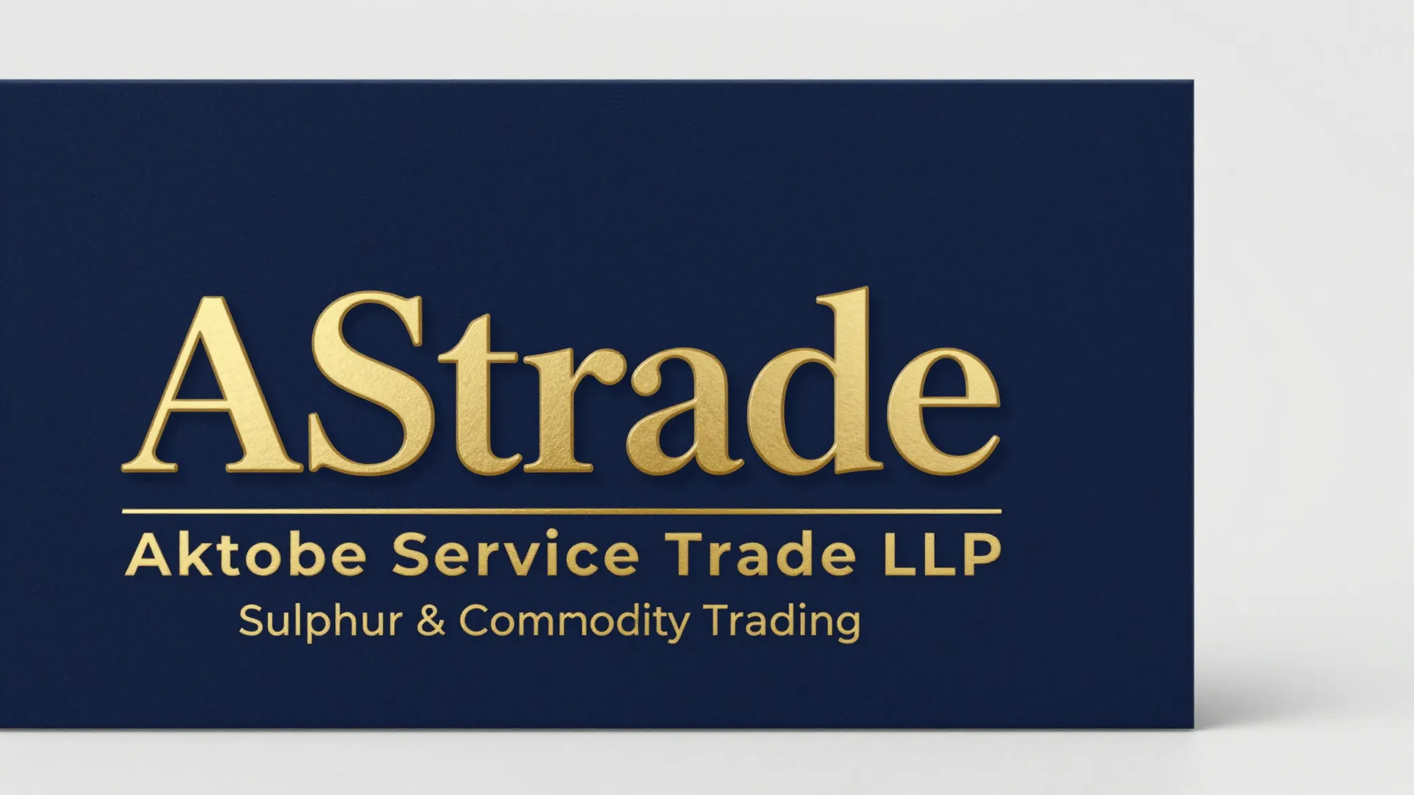 Premium business card front side design, deep midnight blue ...