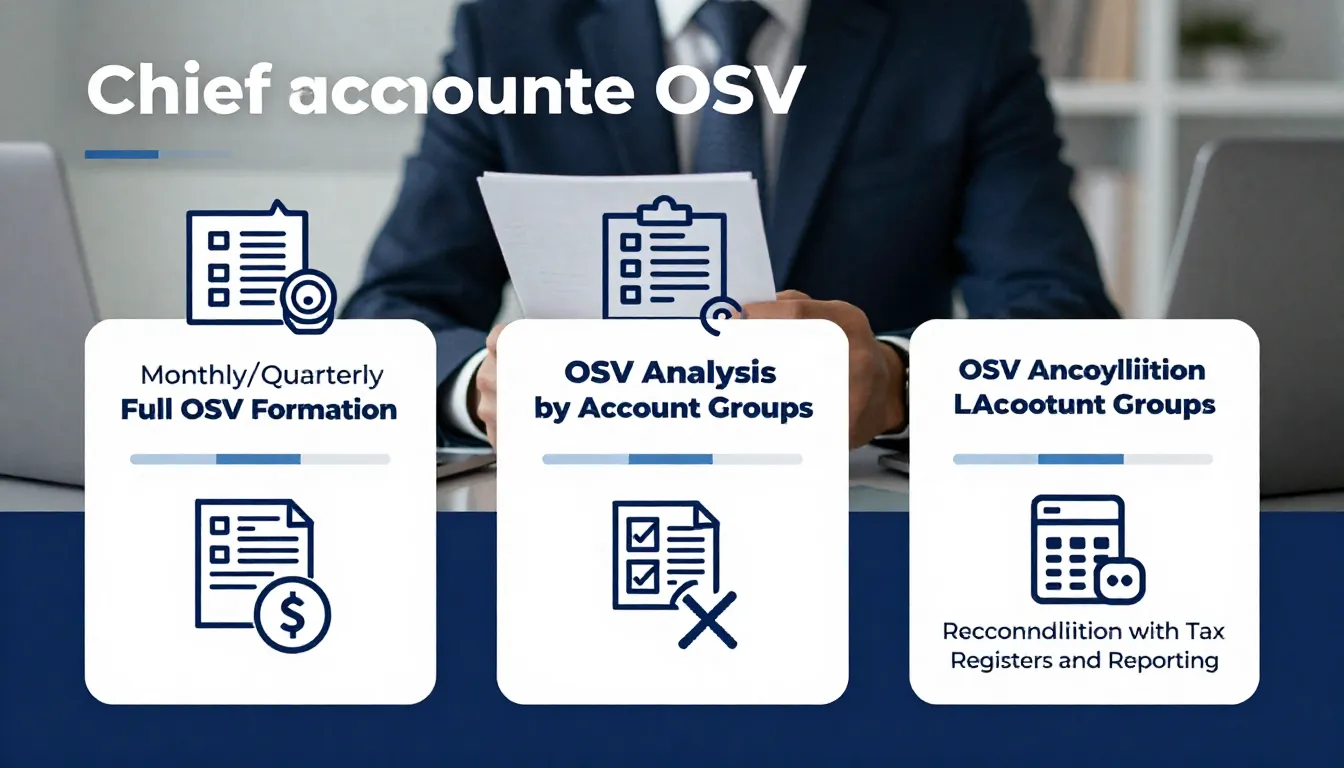 A visual representation of the steps for a chief accountant ...
