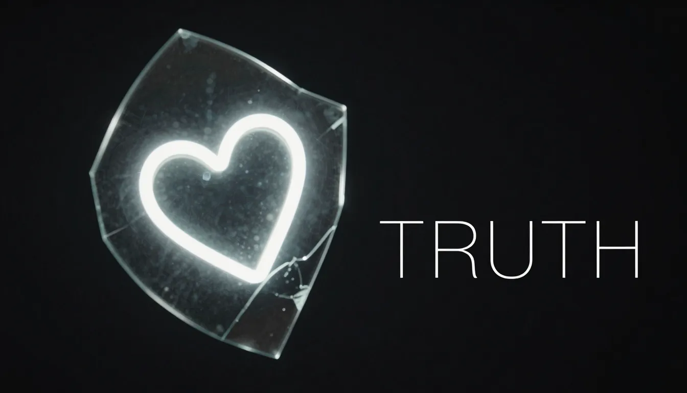 Album cover art, minimalist style, a broken mirror reflectin...