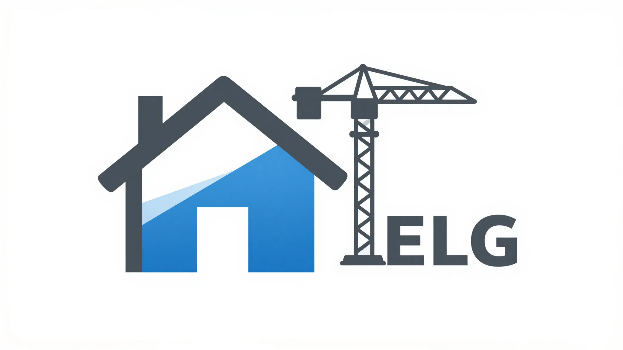 Minimalist professional logo for a construction company, fea...