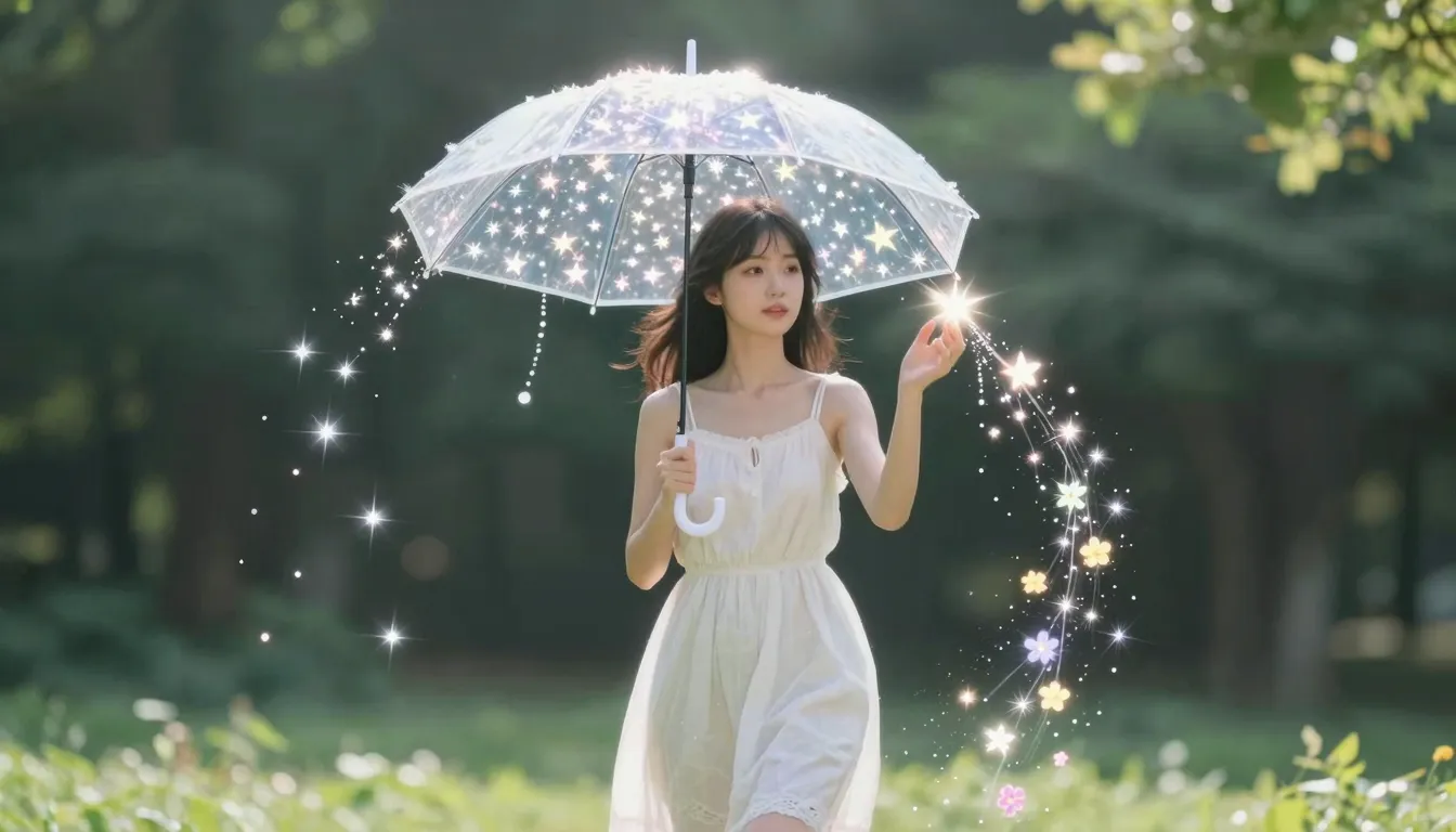 A beautiful girl walking towards the camera on a bright summ...