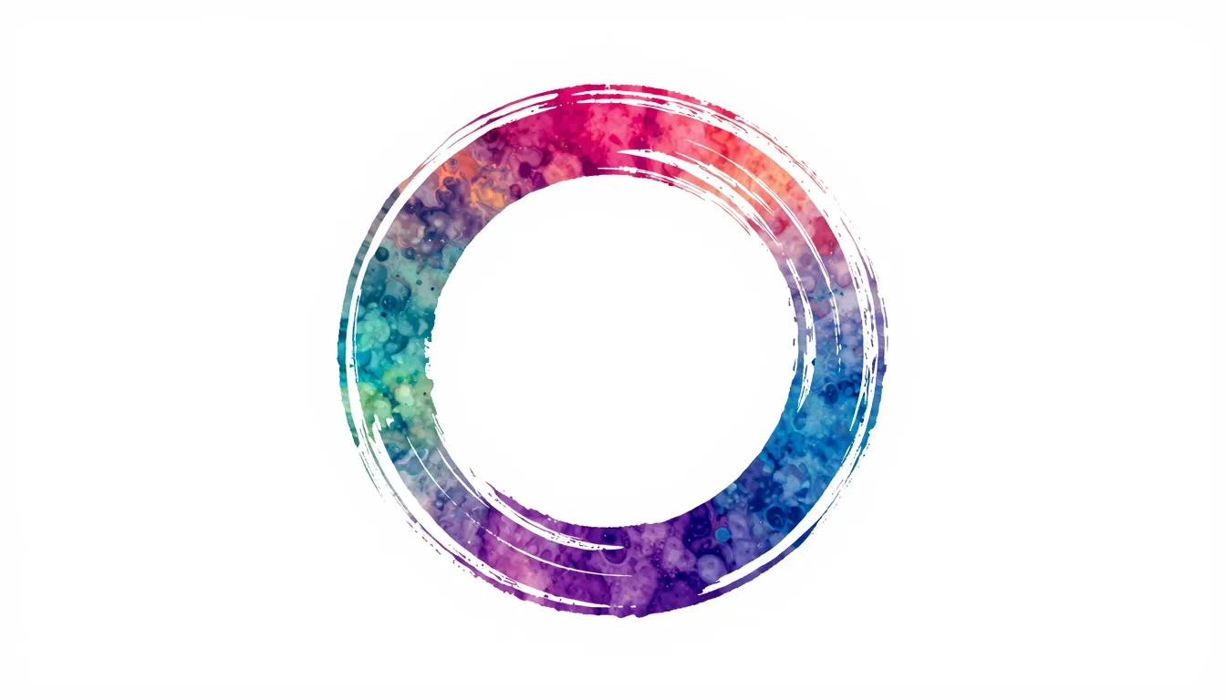 Creative logo for an art studio, vibrant watercolor brush st...