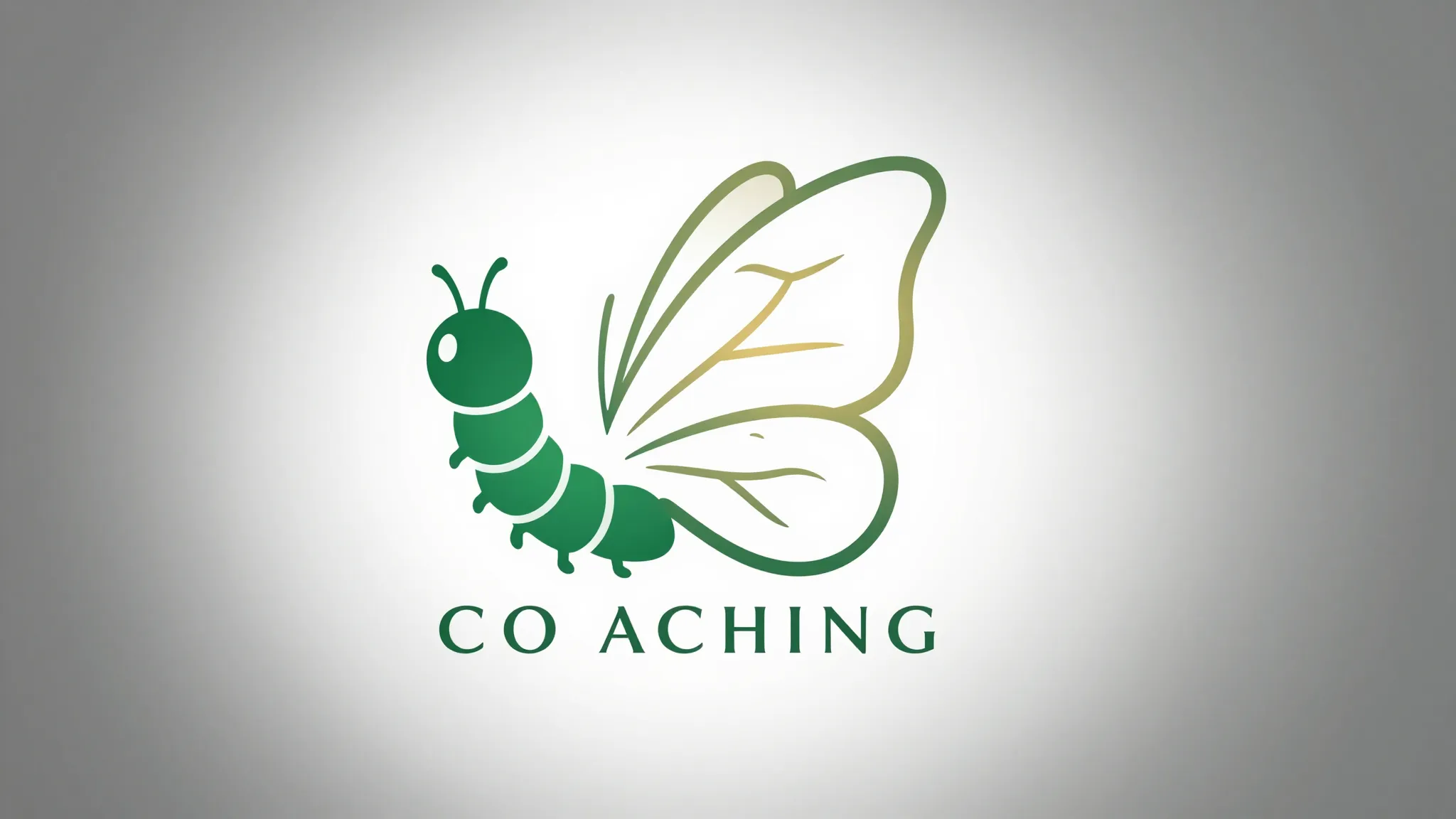 Minimalist logo design for a coaching brand, a stylized line...