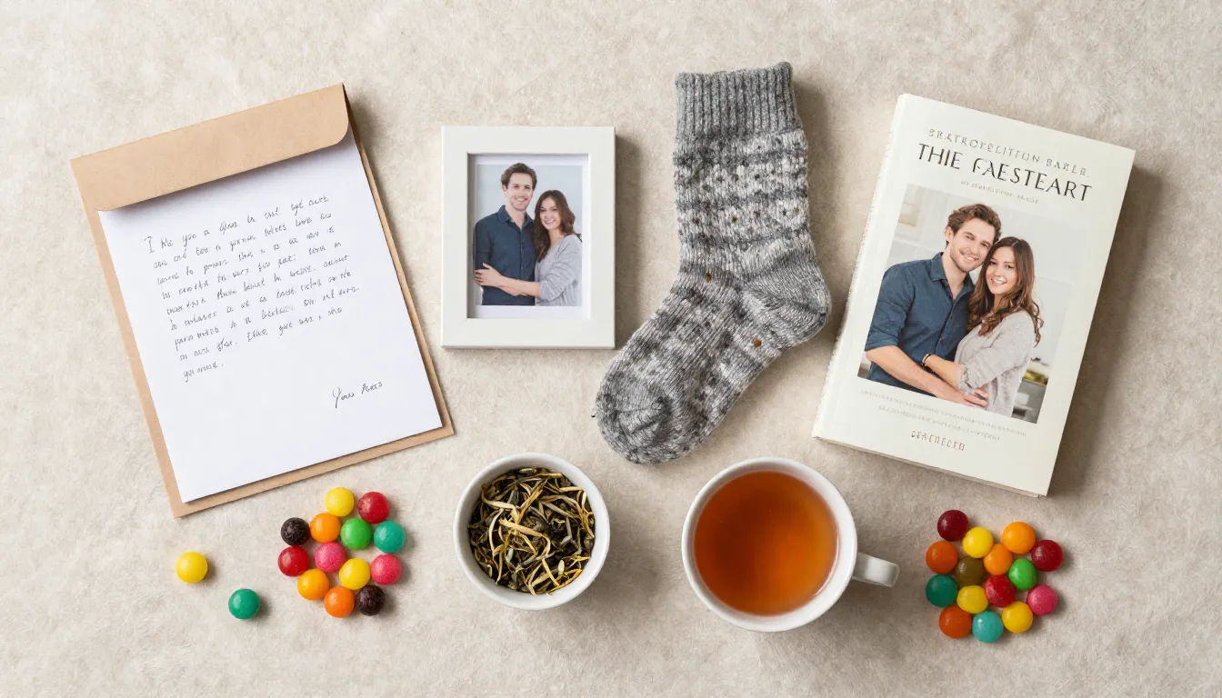 A beautifully arranged flat lay of various items for a care ...
