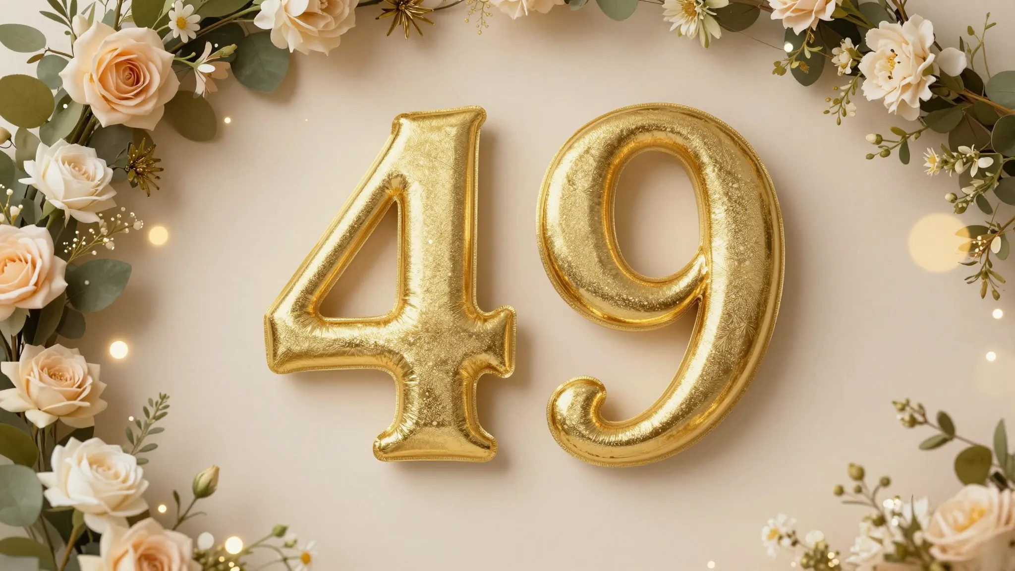 Elegant birthday celebration background with golden numbers ...