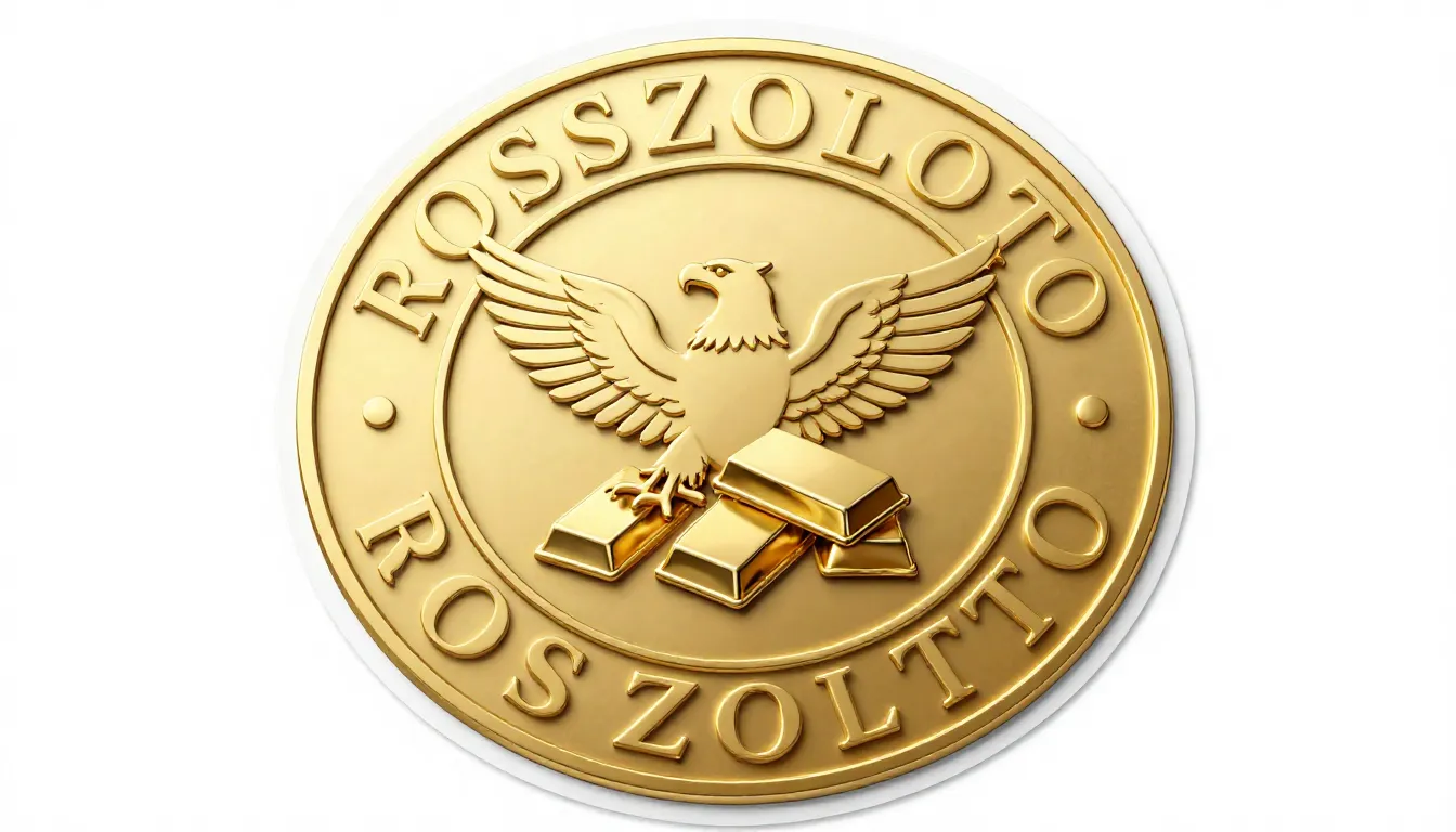 A professional circular gold seal sticker for a company name...