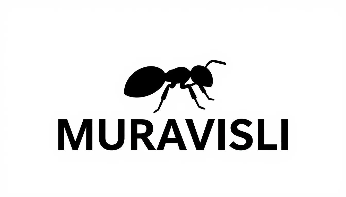 Minimalist logo design for a brand named 'MURAVISLI'. The lo...
