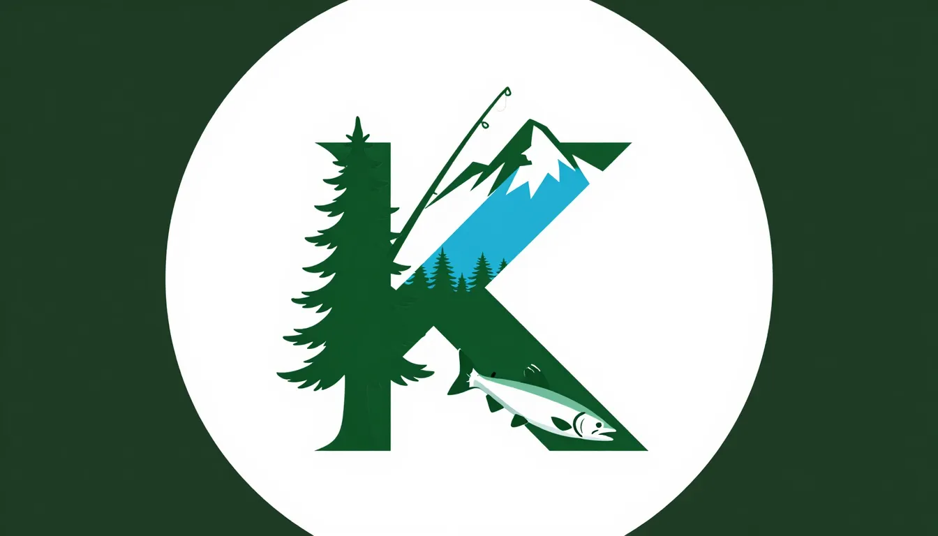 A professional logo of the letter 'K' combining tourism and ...