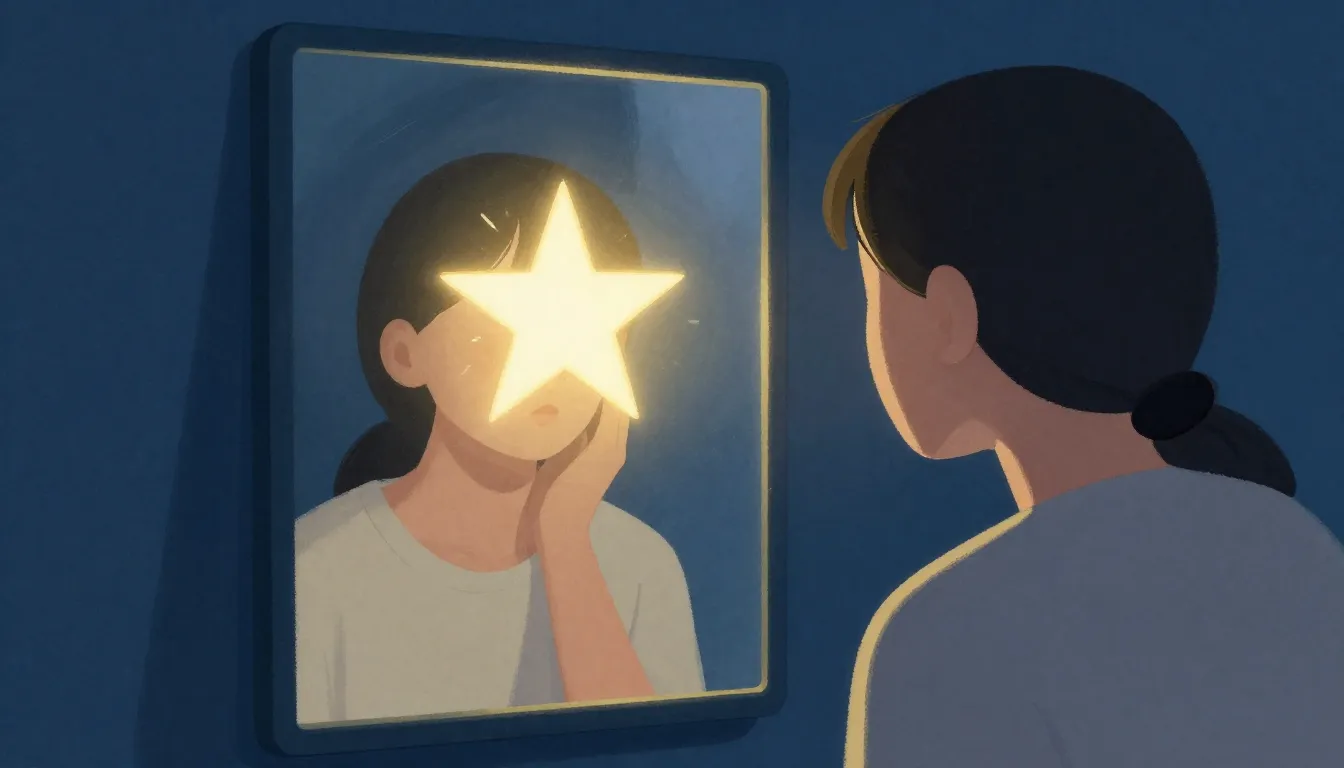 A conceptual artistic illustration of a person looking into ...