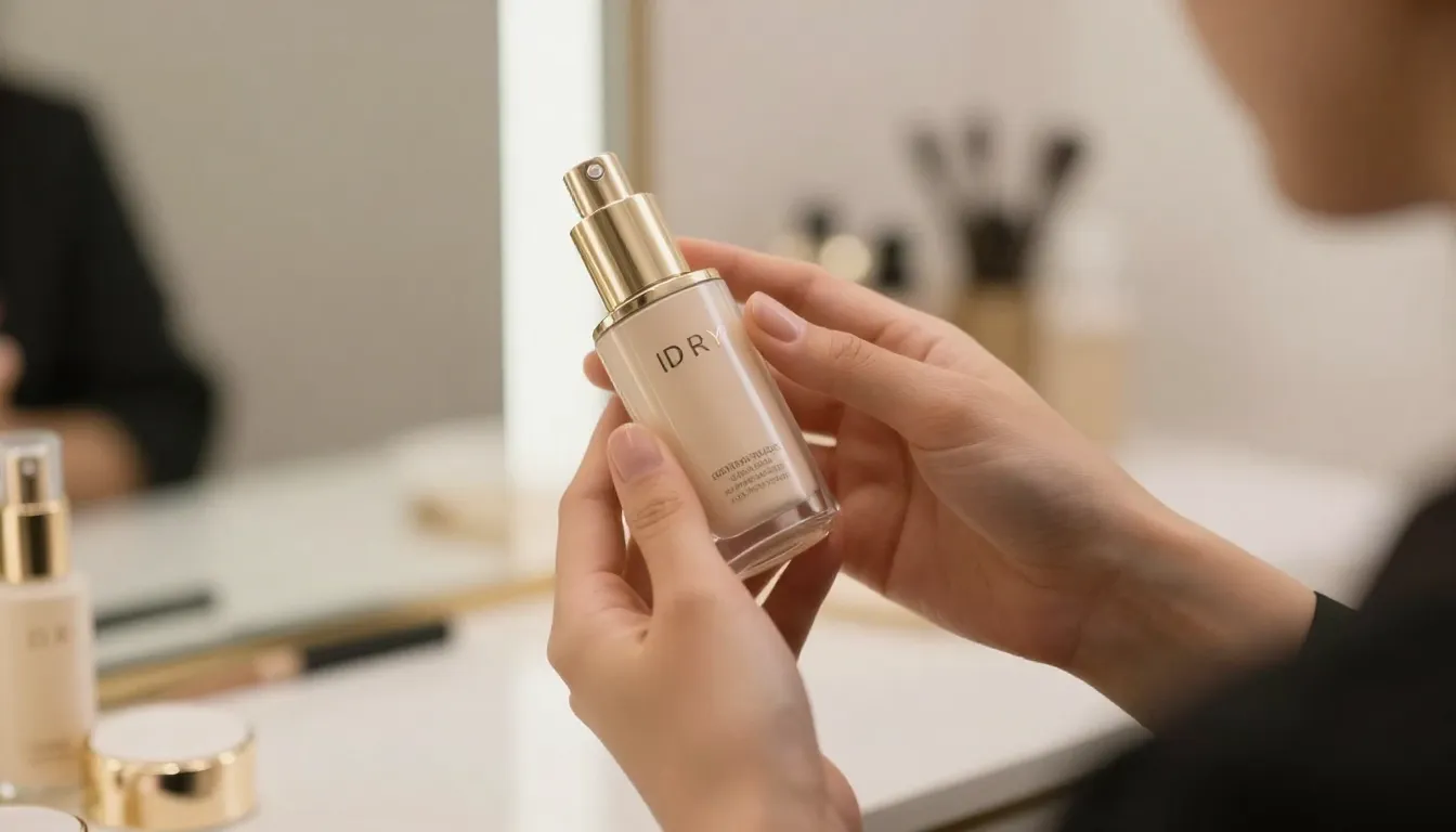 Close-up of a professional beauty master's hands holding a p...