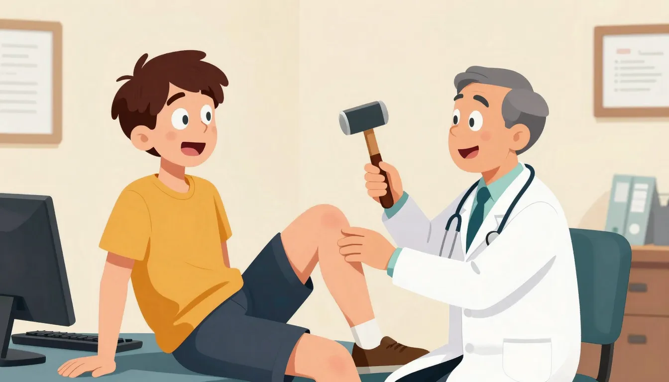 A humorous cartoon of a doctor and a patient in a neurology ...