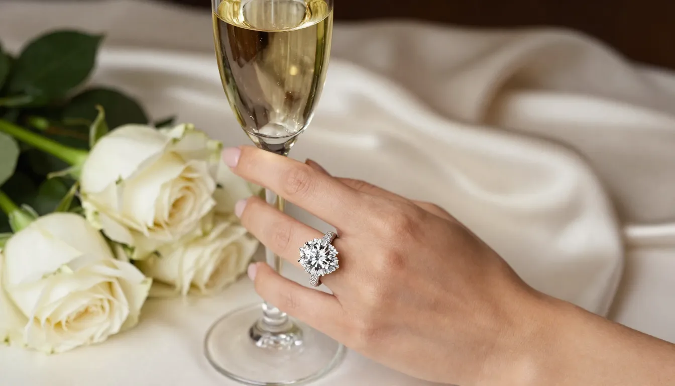 A high-end lifestyle photograph of a beautiful woman's hand ...