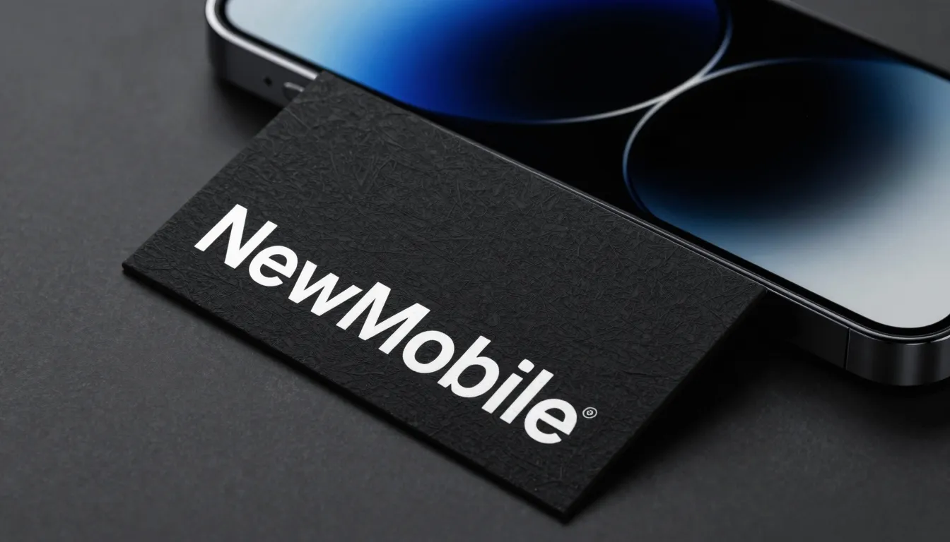 Mockup of a premium business card, black textured paper, ele...