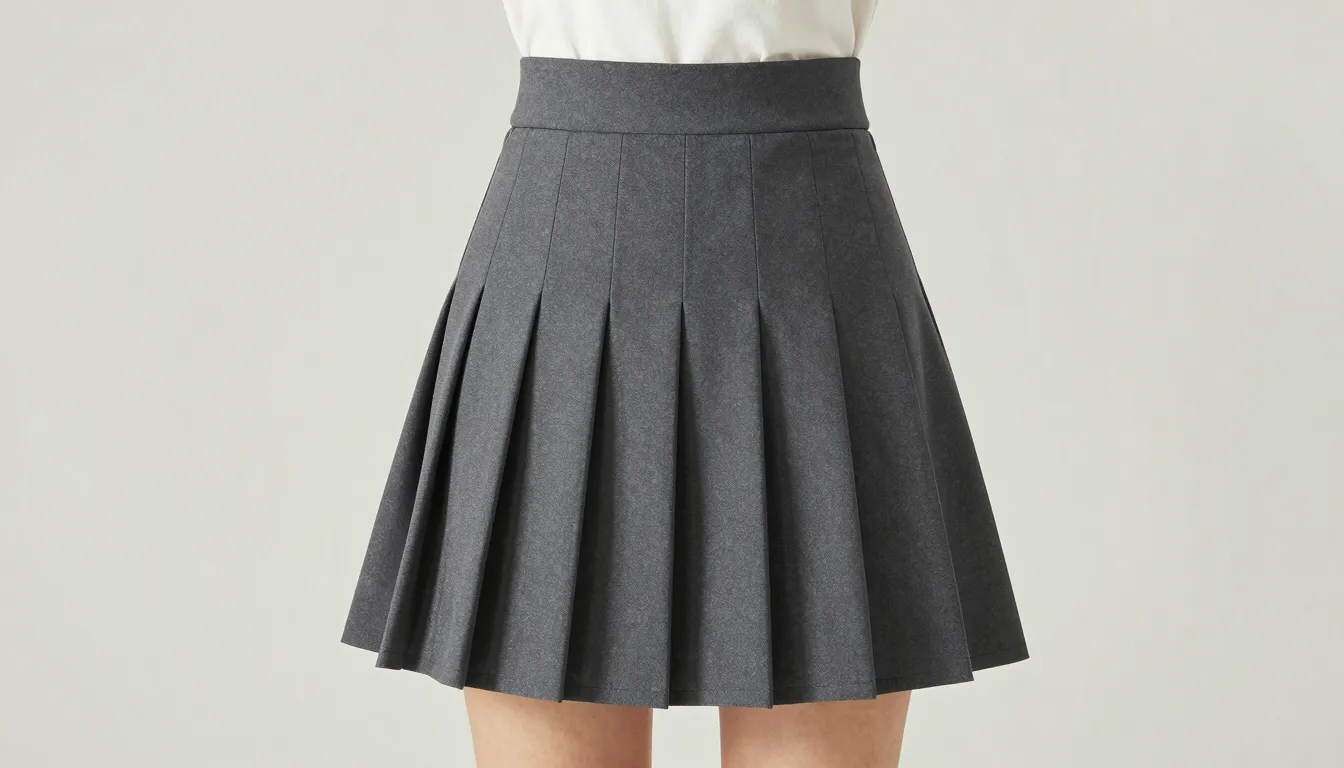 A high-quality, realistic fashion photo of a Korean style pl...