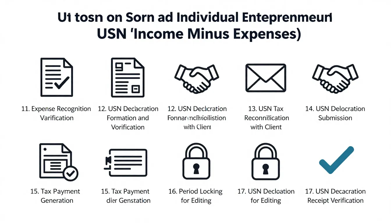 A visual representation of the final seven steps of an outso...