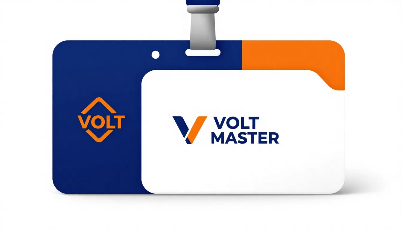 Modern professional ID card design for an electrical enginee...