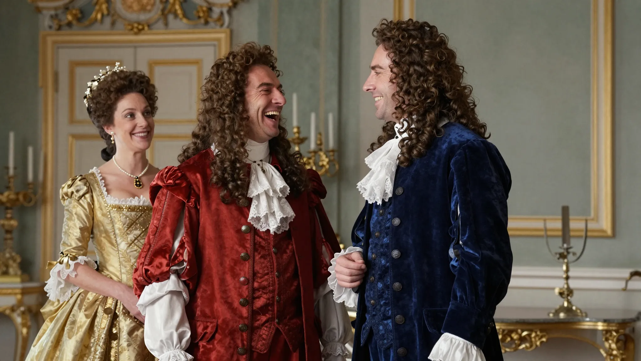 A witty and charming 16th-century French nobleman in a red s...